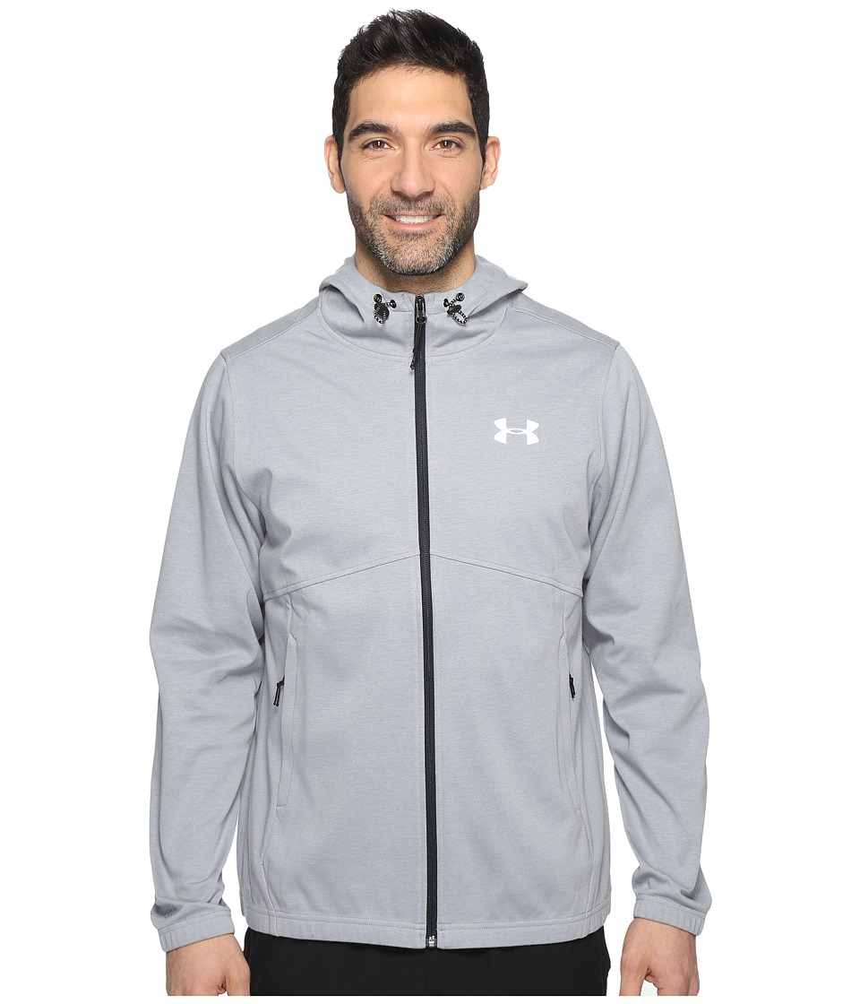 Under Armour Spring Swacket Full Zip (True Gray Heather/Black) Men