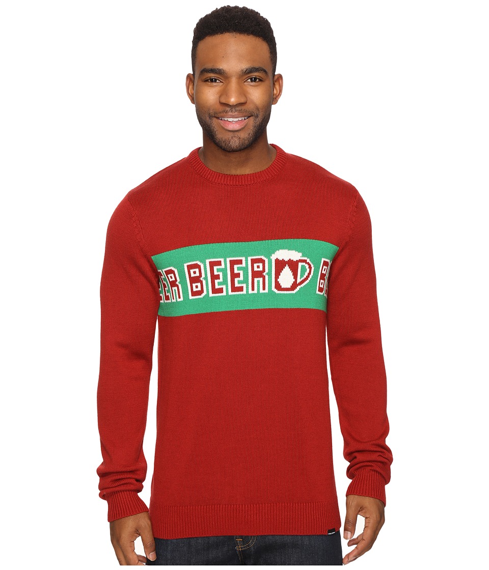 Volcom Strange Brew Ugly Sweater (Blood Red) Men