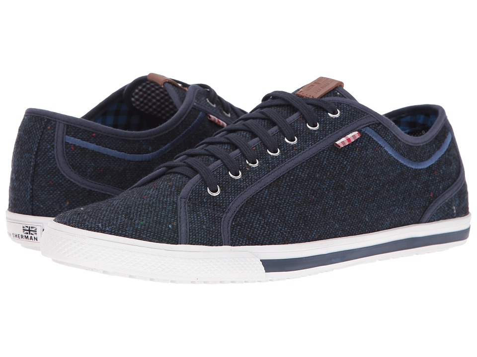 Ben Sherman Sale, Men's Shoes Ben Sherman Chandler Lo Coated Canvas (Navy Blazer) Men's Lace up casual Shoes