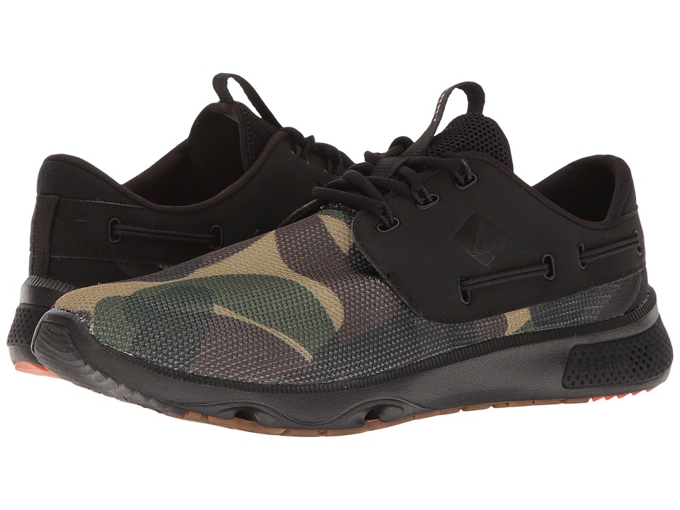 Sperry 7 Seas 3-Eye (Black Camo) Women