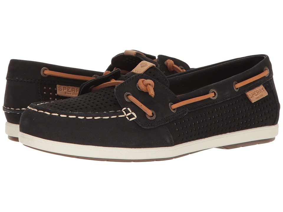 UPC 720026001804 product image for Sperry - Coil Ivy Perf (Black) Women's Moccasin Shoes | upcitemdb.com