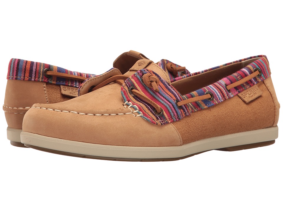 Sperry Coil Ivy Carib Stripe (Tan Stripe) Women