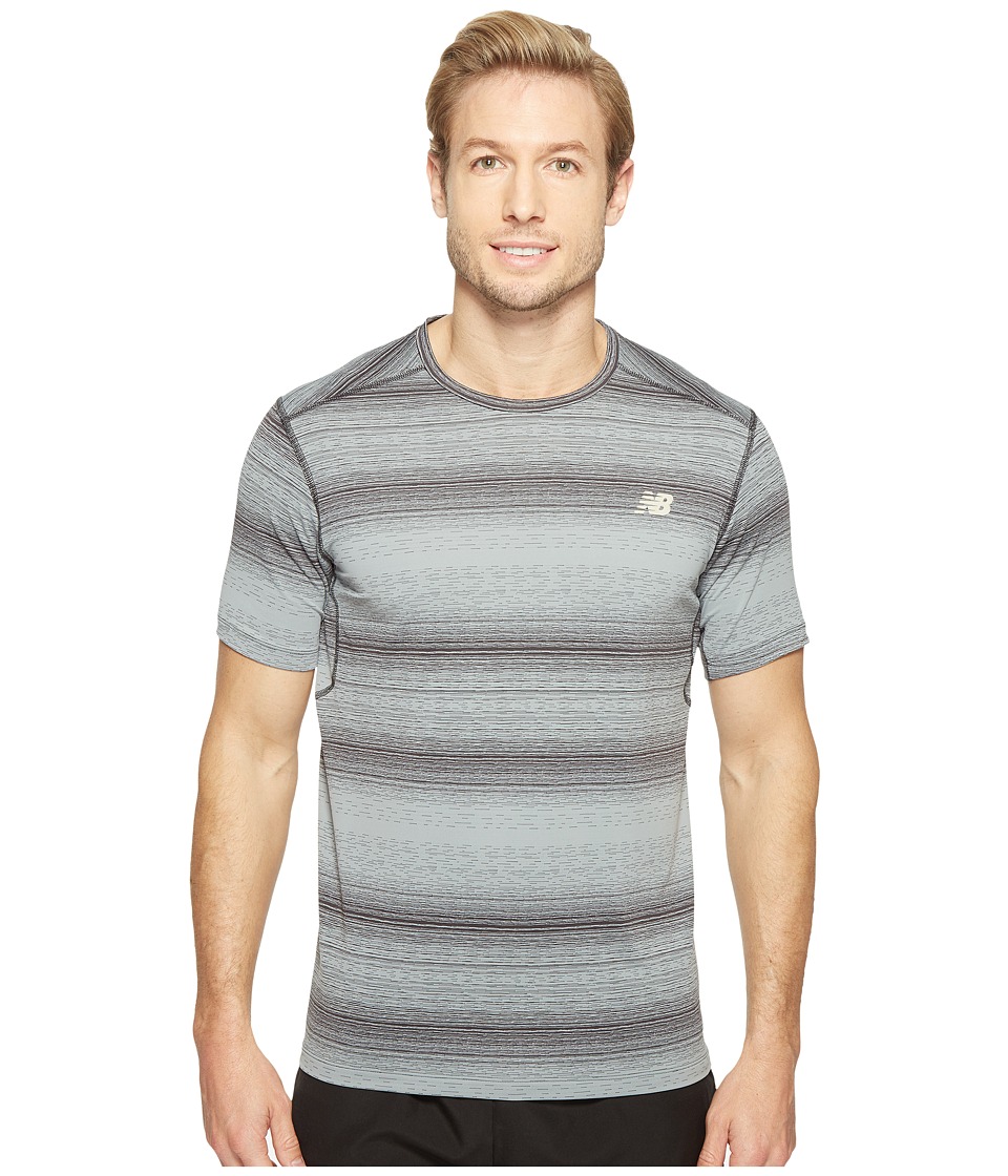 New Balance Kairosport Tee (Heather Charcoal/Outerspace) Men
