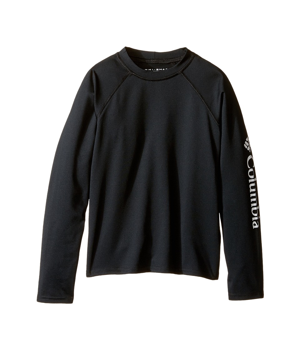 Columbia Kids Mini Breakertm Long Sleeve Rashguard (Little Kids/Big Kids) (Black) Boy
