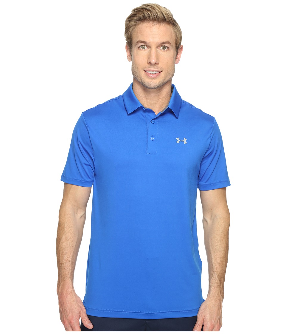 Under Armour Golf UA Playoff Polo (Blue Marker/Steel/Steel) Men