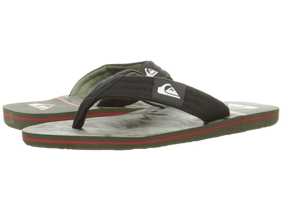 Quiksilver - Molokai Layback (Black/Red/Green) Men