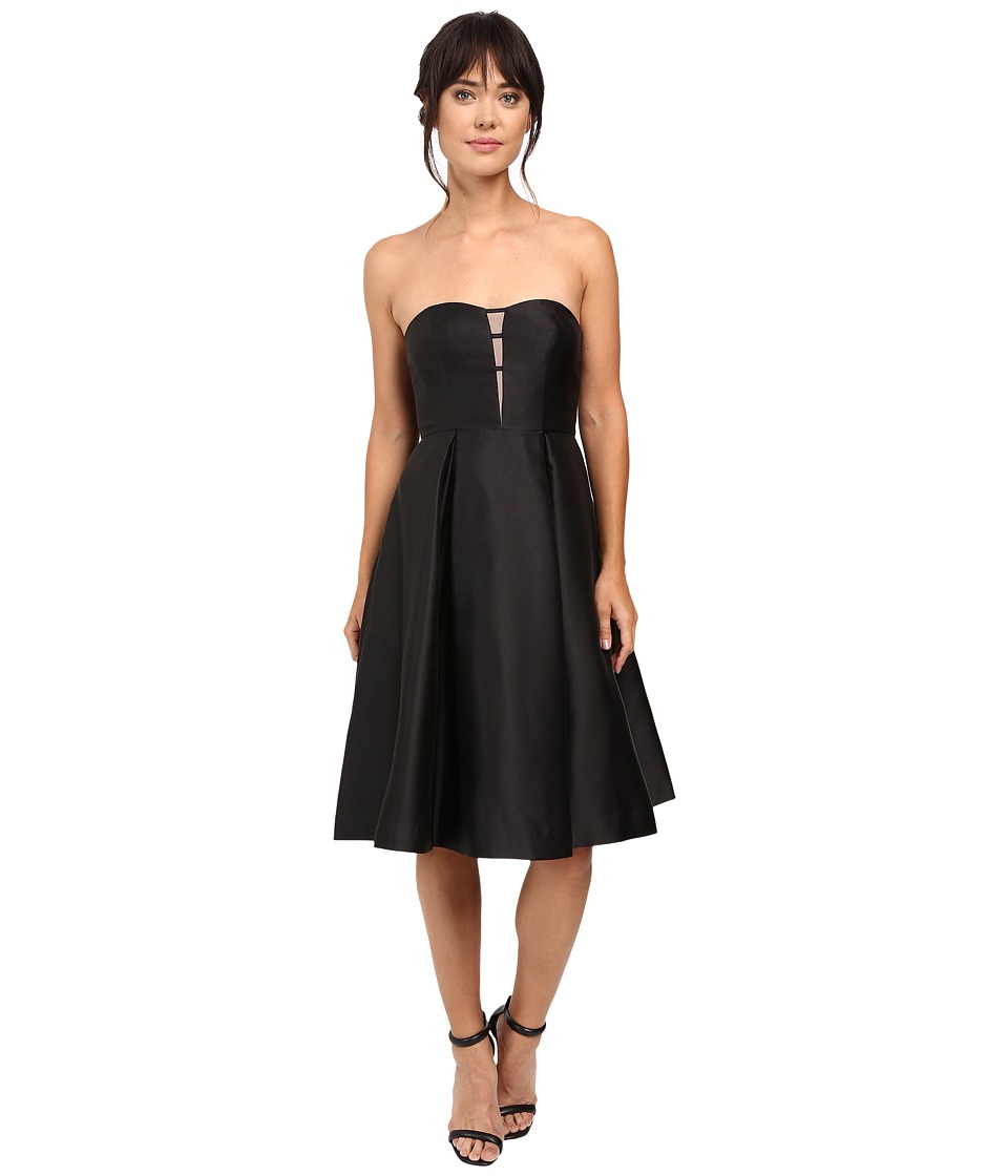 Adrianna Papell - Strapless Mikado Party Dress (Black) Women