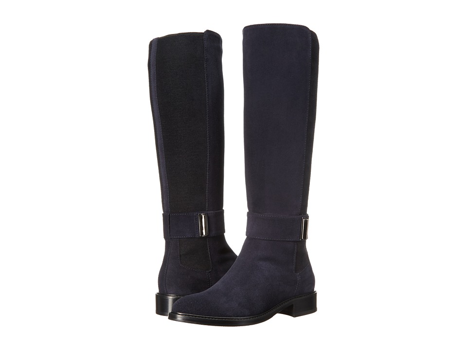 aquatalia navy blue boots