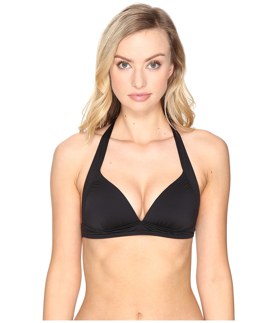 Tommy Bahama Pearl Halter Bikini Top (Black) Women