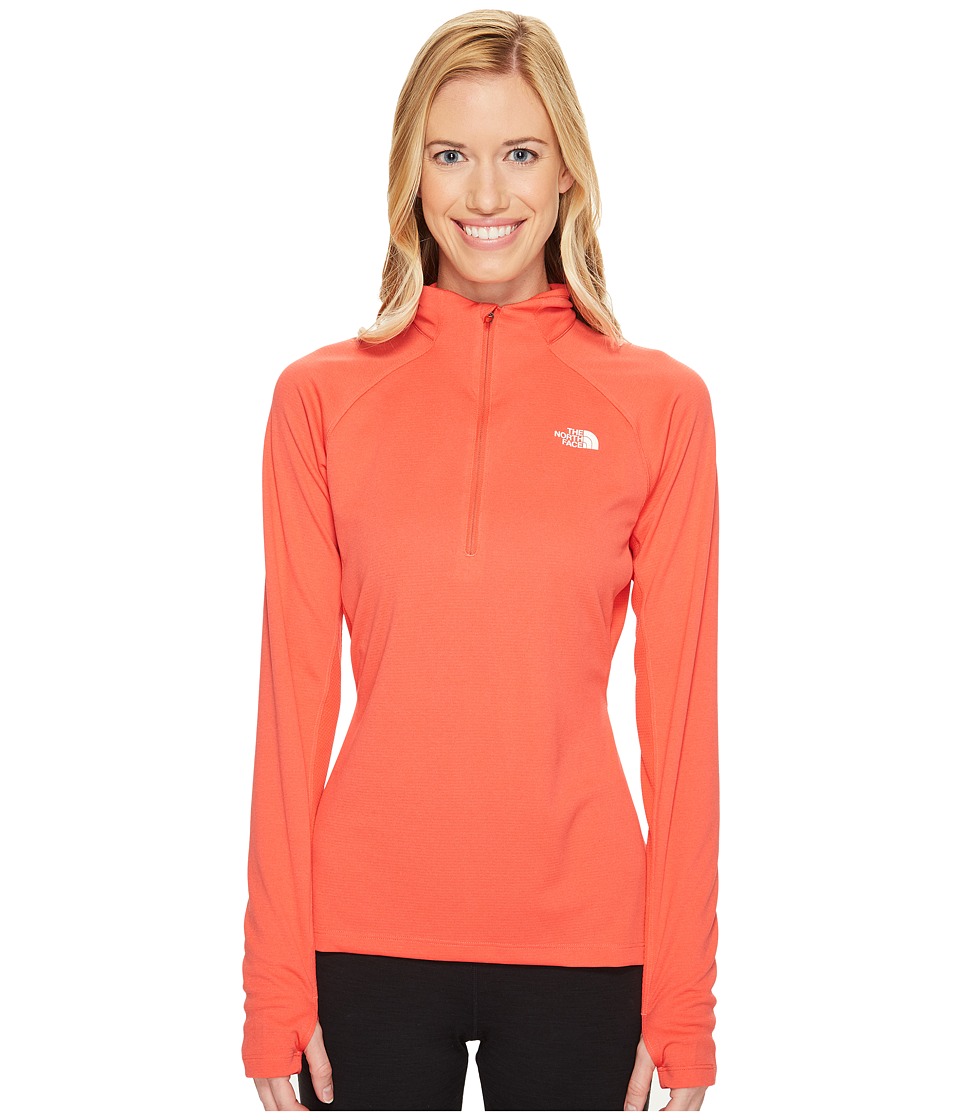 The North Face Impulse Active 1/4 Zip (Cayenne Red Heather (Prior Season)) Women