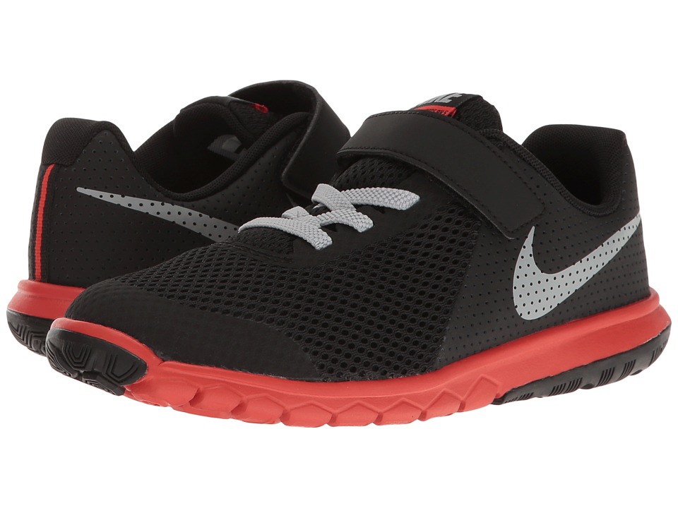 Nike Kids - Flex Experience 5 (Little Kid) (Black/Wolf Grey/Max Orange) Boys Shoes