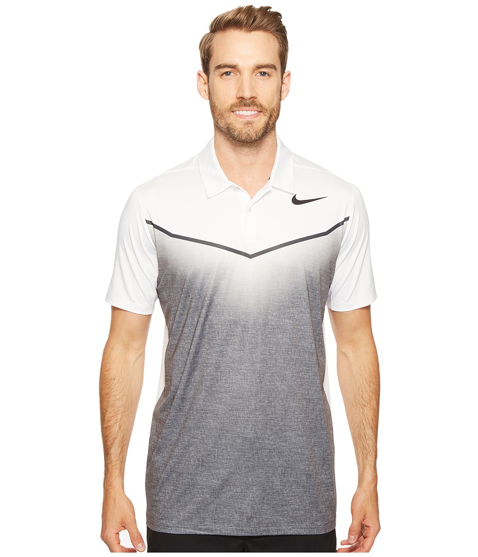 Nike Golf - Mobility Fade Polo (Dark Grey/White/Anthracite/Black) Men