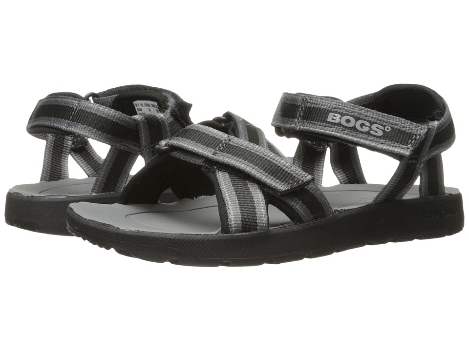 Bogs Kids Rio Stripes Sandal (Toddler/Little Kid/Big Kid) (Black Multi) Boys Shoes