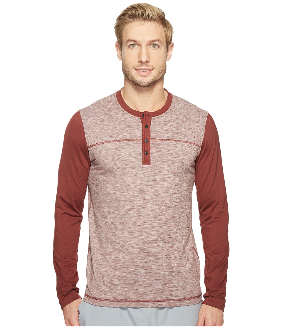 Prana Zylo Henley (Raisin Color Block) Men