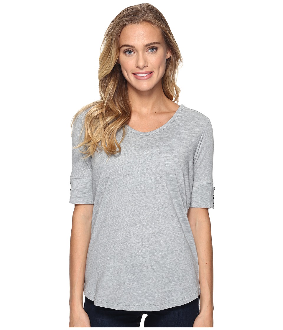 Royal Robbins Merinolux V-Neck Tee (Light Pewter) Women