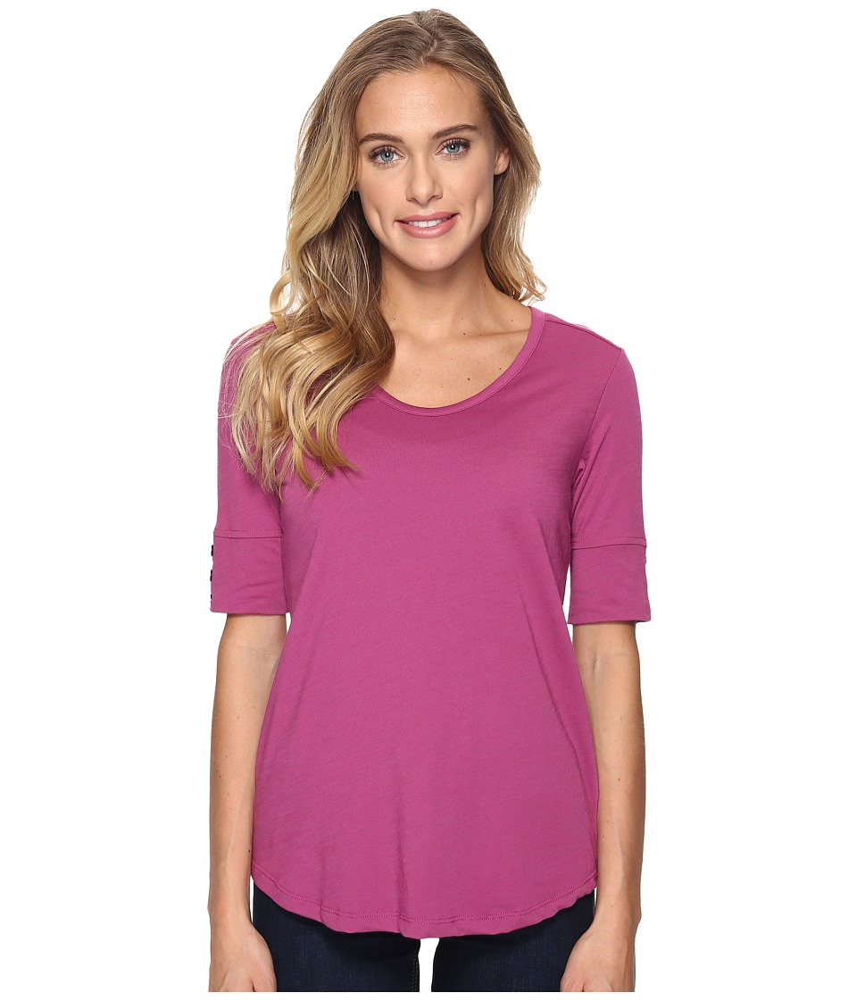 Royal Robbins Merinolux V-Neck Tee (Aster) Women