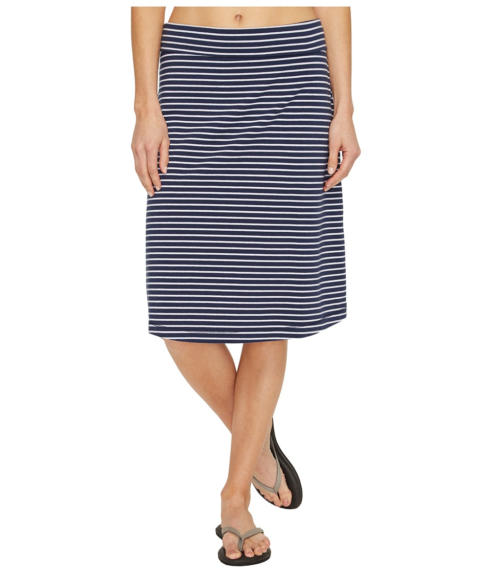 Royal Robbins Active Essential Stripe Skirt (Navy) Women