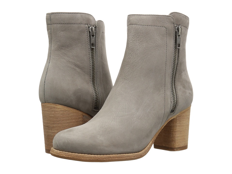 Frye Addie Double Zip (Grey Soft Italian Nubuck) Women