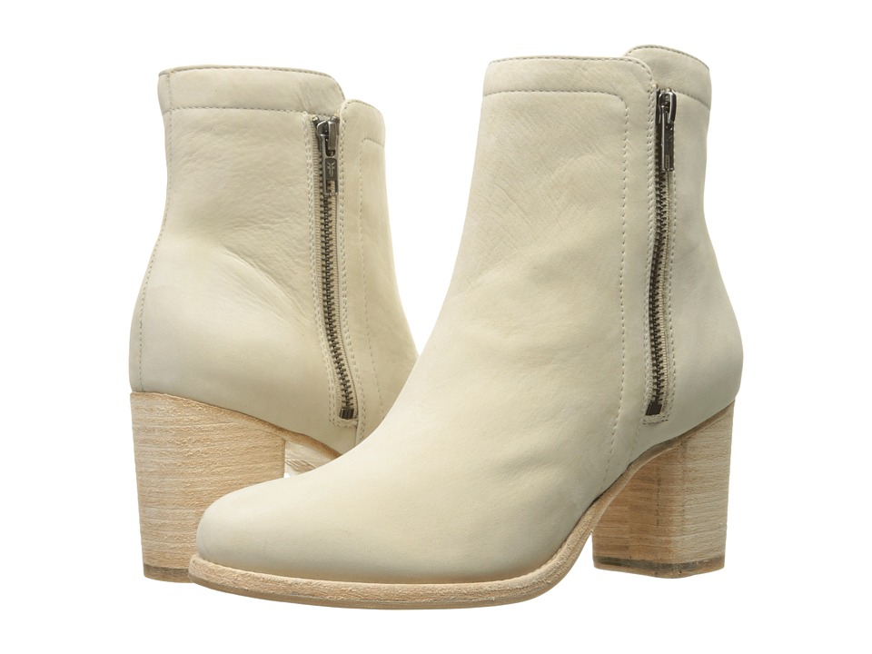 Frye Addie Double Zip (Ivory Soft Italian Nubuck) Women