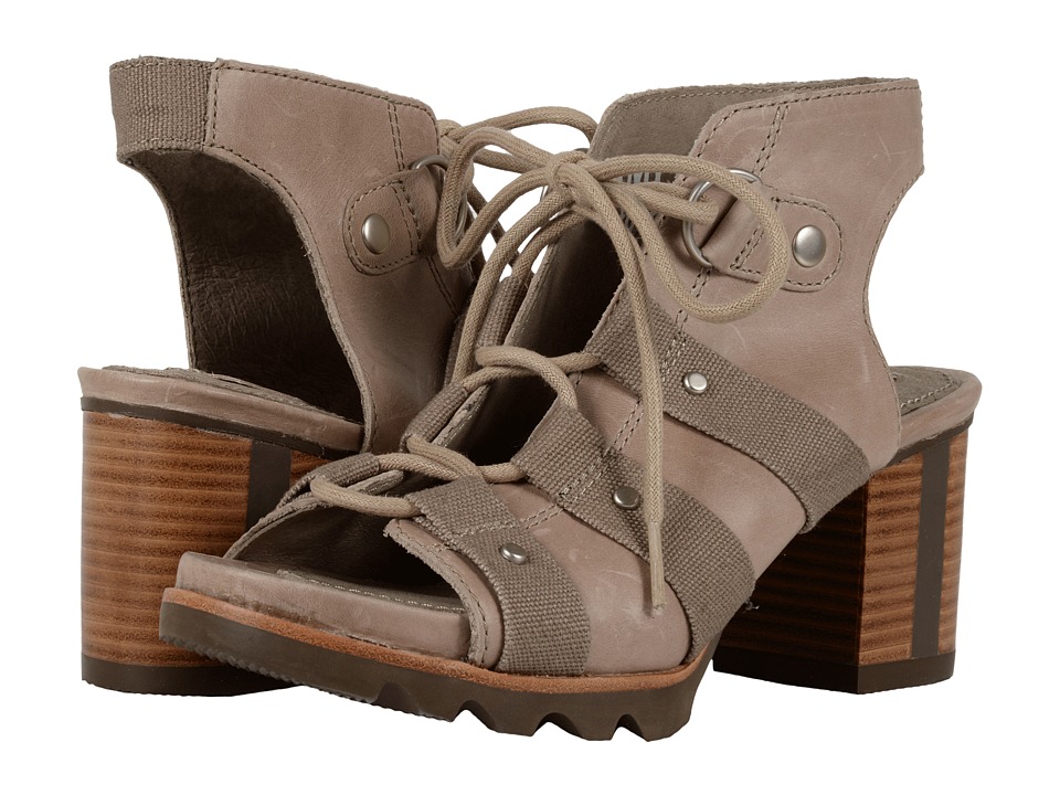 SOREL Addington Sandal (Pebble/Silver Sage) High Heels