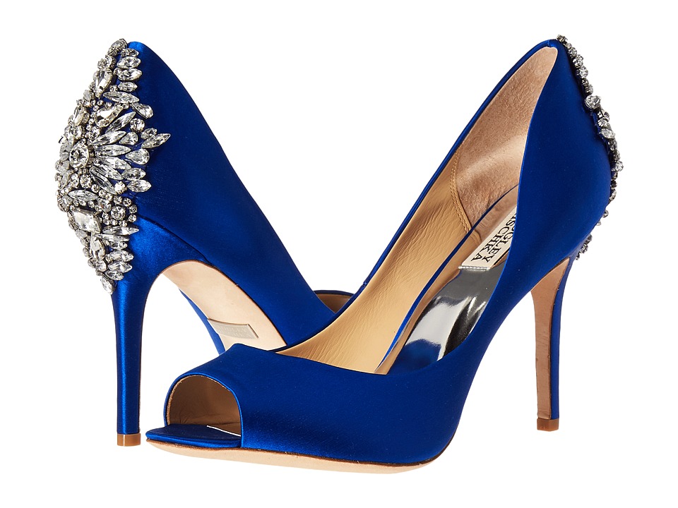 Badgley Mischka Nilla (Sapphire Satin) Women