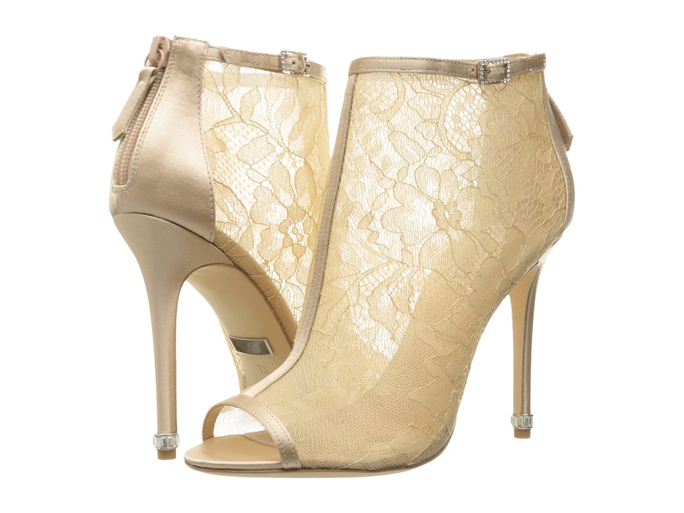 Badgley Mischka Glowing (Latte Satin/Mesh) Women