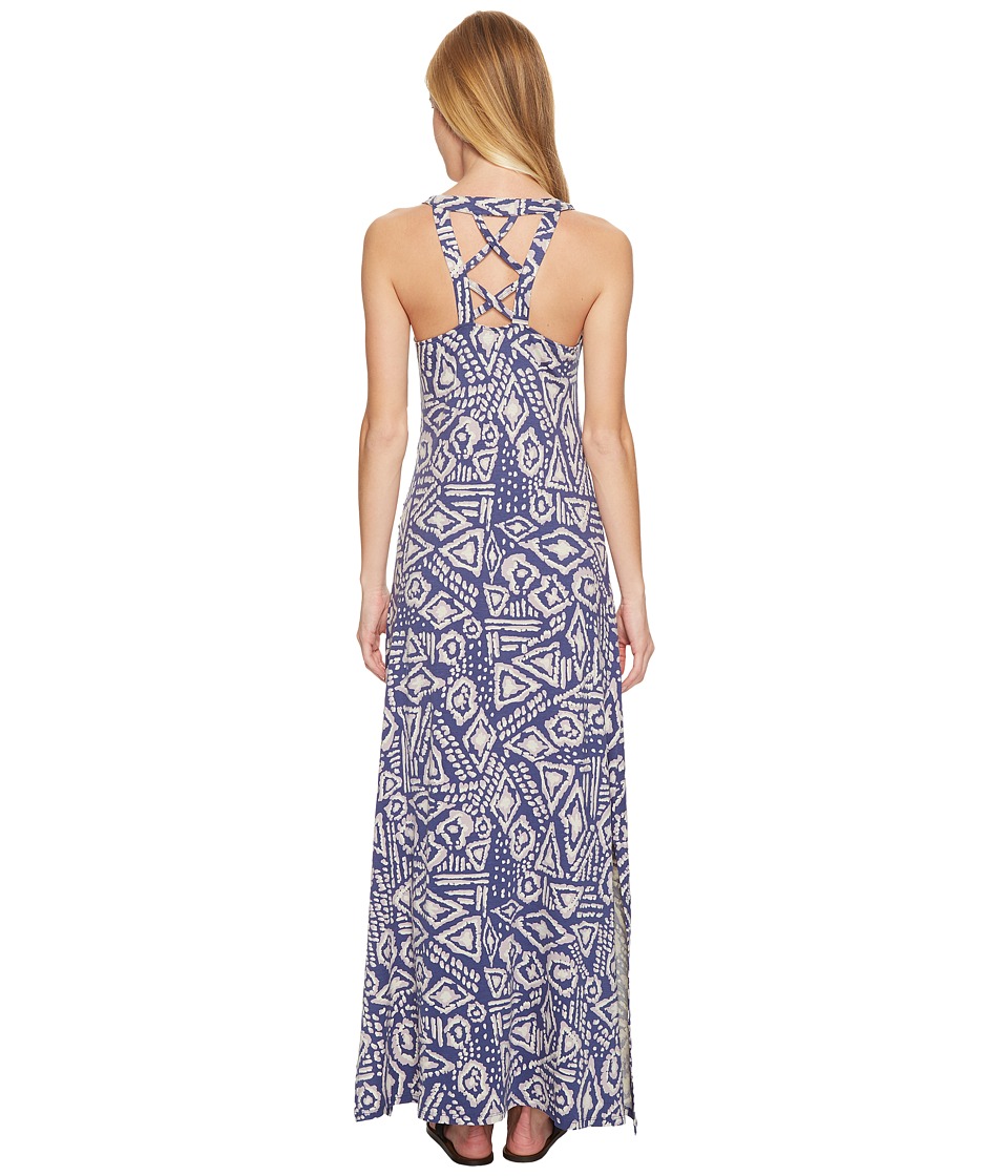 Toad&Co Montauket Long Dress (Indigo Brush Print) Women