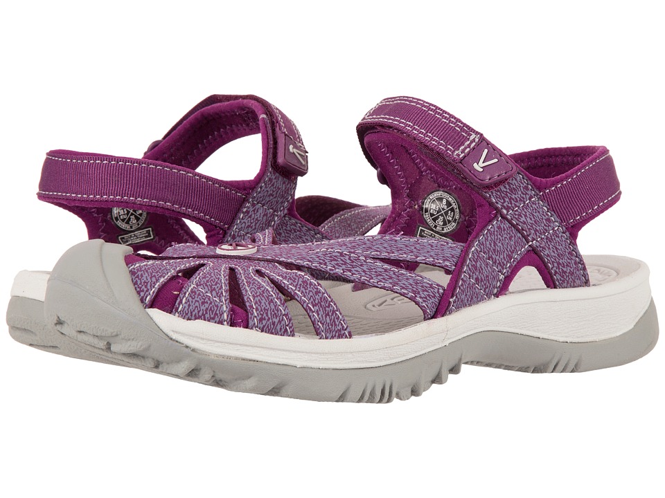 keen rose sandal dark purple