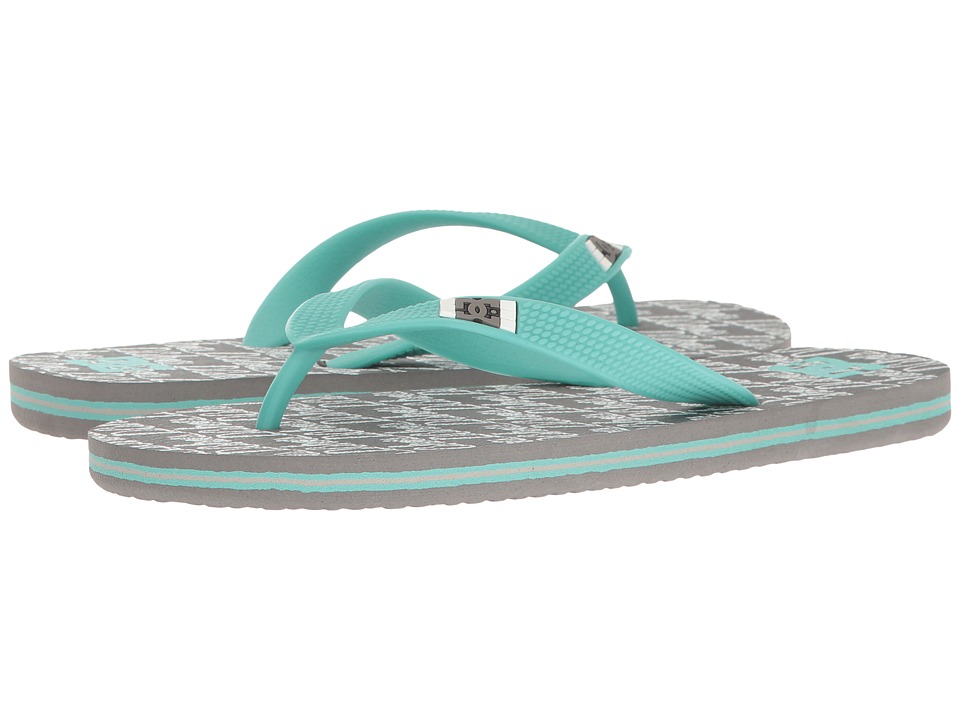 DC Kids Spray Graffik (Little Kid/Big Kid) (Grey/White) Girls Shoes