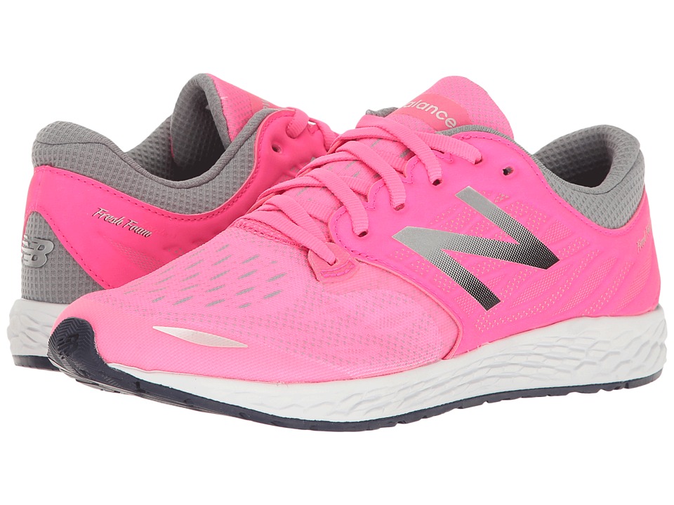 New Balance Kids Fresh Foam Zante v3 (Big Kid) (Pink/Grey) Girls Shoes