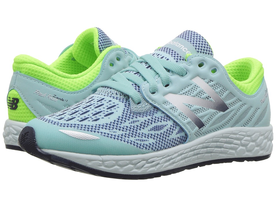 New Balance Kids Fresh Foam Zante v3 (Little Kid) (Green/Blue) Girls Shoes
