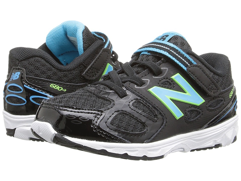 New Balance Kids KA680v3 (Infant/Toddler) (Black/Blue) Girls Shoes