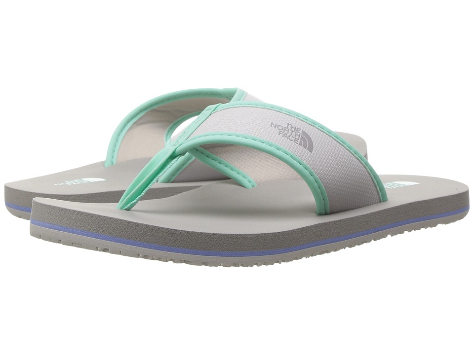 The North Face Kids Base Camp Flip-Flop (Toddler/Little Kid/Big Kid) (Wind Chime Grey/Ice Green) Girls Shoes