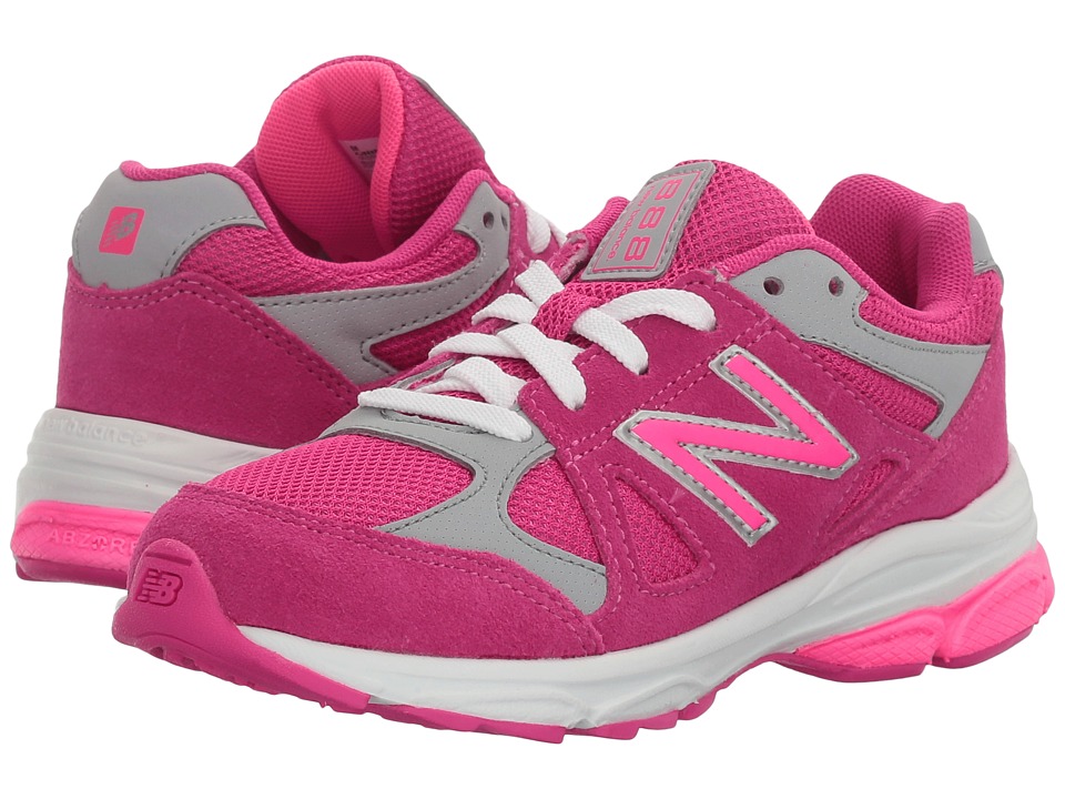 New Balance Kids KJ888v1 (Little Kid) (Pink/Grey) Girls Shoes