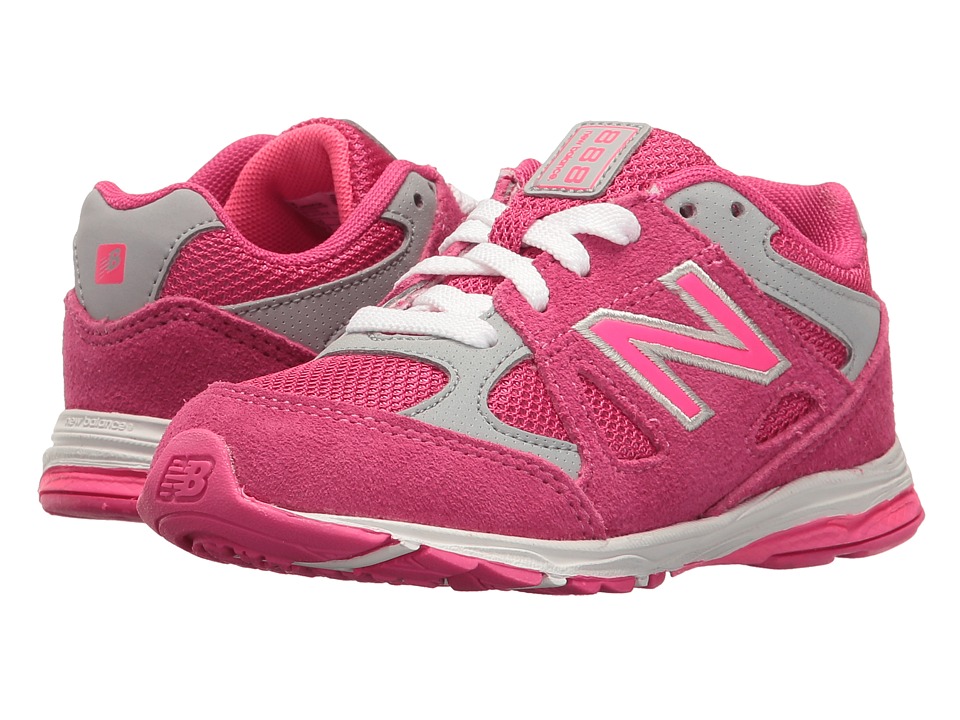 New Balance Kids KJ888v1 (Infant/Toddler) (Pink/Grey) Girls Shoes