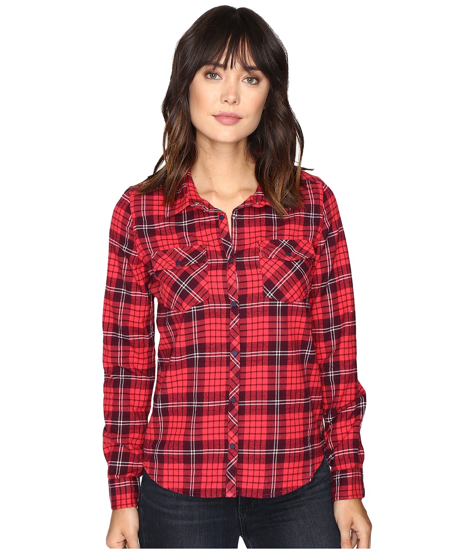 Roxy Squary Cool Long Sleeve Flannel Shirt (Scotty Combo Pristine) Women