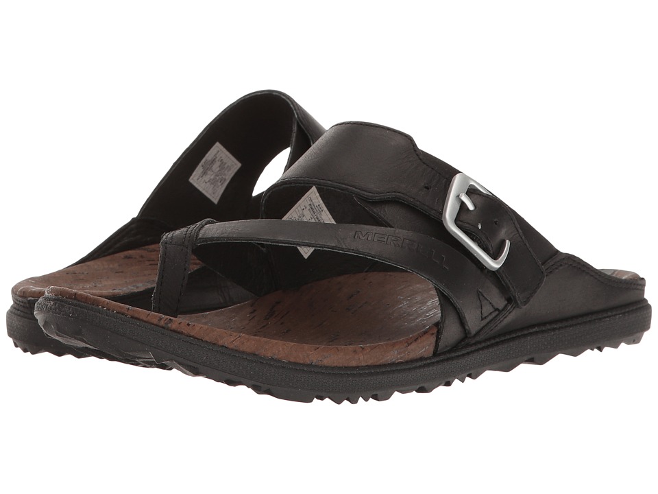 Merrell Around Town Thong Buckle (Black) Women