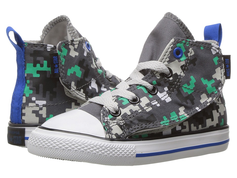 Converse Kids Chuck Taylor All Star Simple Step Hi (Infant/Toddler) (Thunder/Mouse/White) Boy