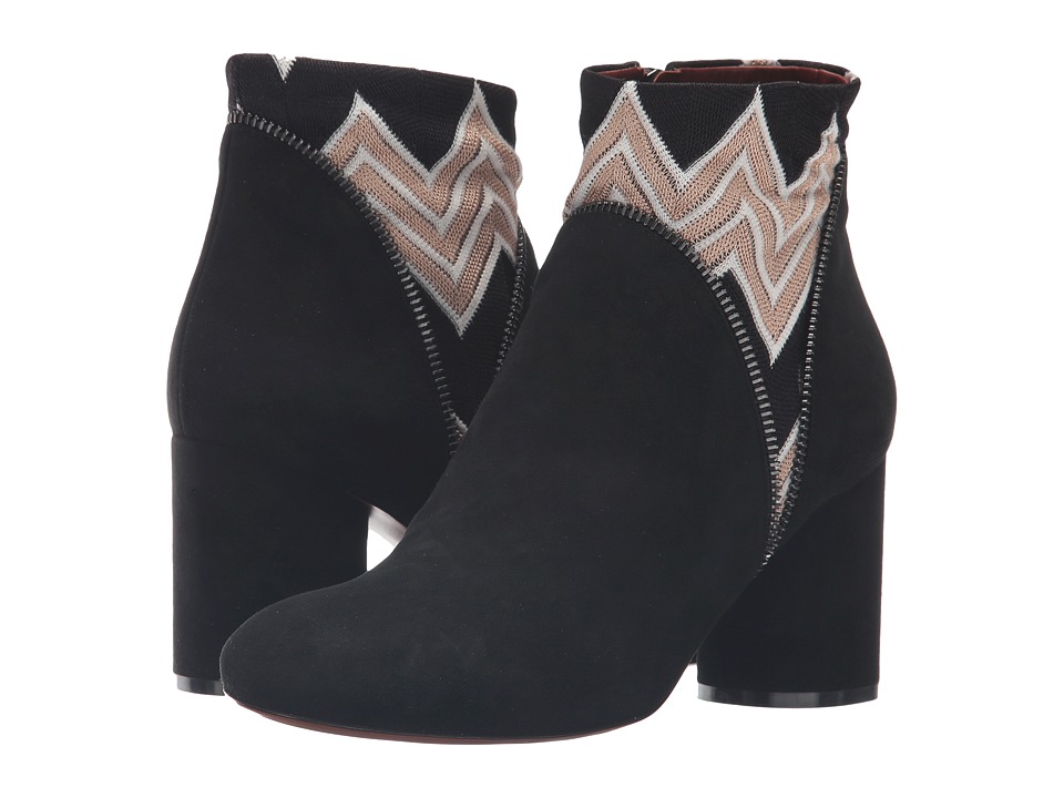 Missoni Inset Print Ankle Boot (Nero) Women