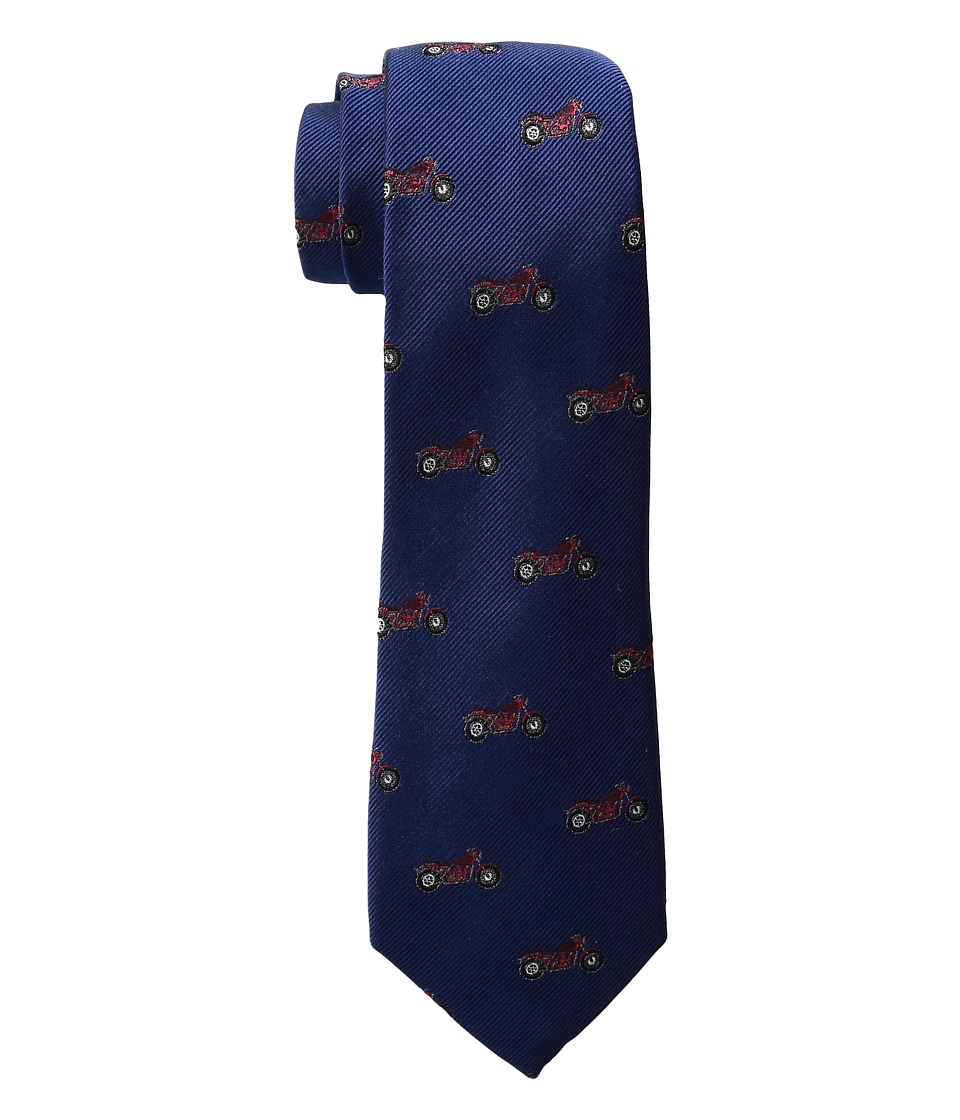 LAUREN Ralph Lauren - Motorcycle Club Tie (Navy) Ties LAUREN Ralph Lauren - Motorcycle Club Tie (Navy) Ties