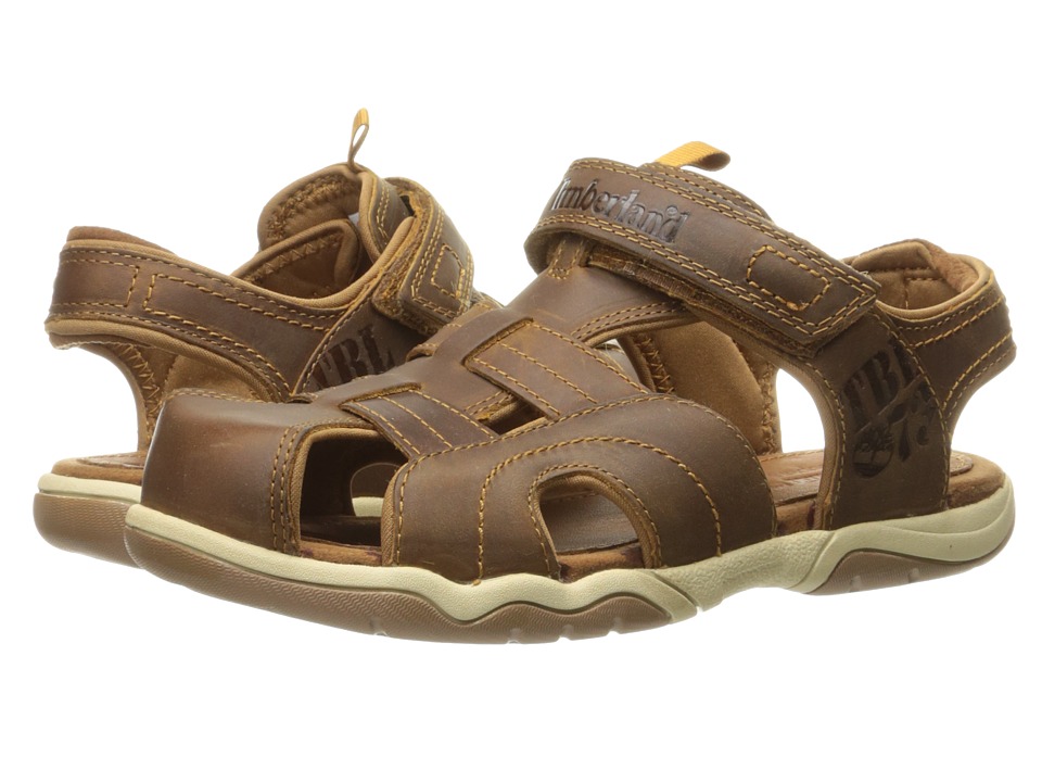 Timberland Kids Oak Bluffs Leather Fisherman (Big Kid) (Rust Nubuck) Boy