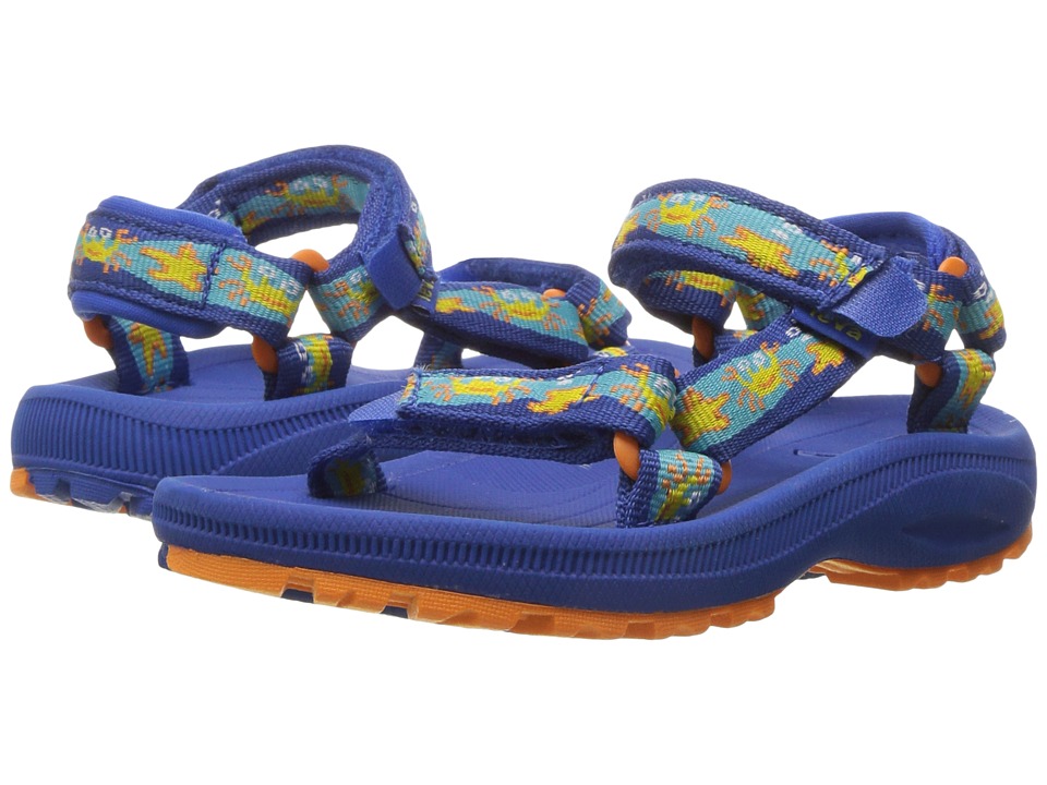 Teva Kids Hurricane 2 (Toddler) (Crazy Crabs Blue/Orange) Boys Shoes