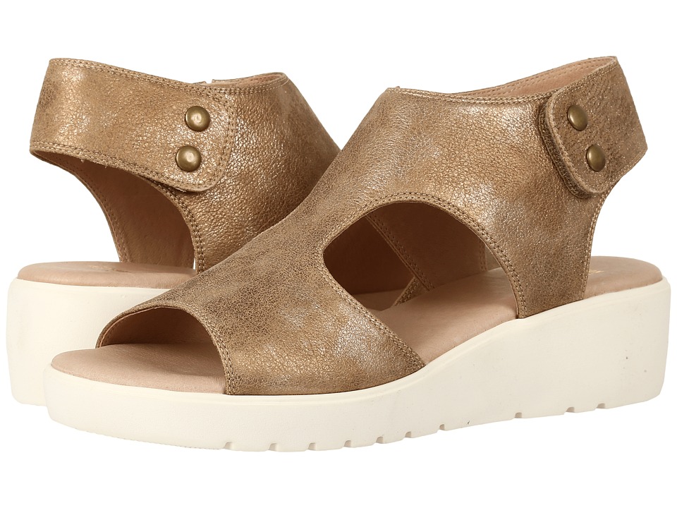 Johnston & Murphy Camilla (Gold Italian Metallic Leather) Women