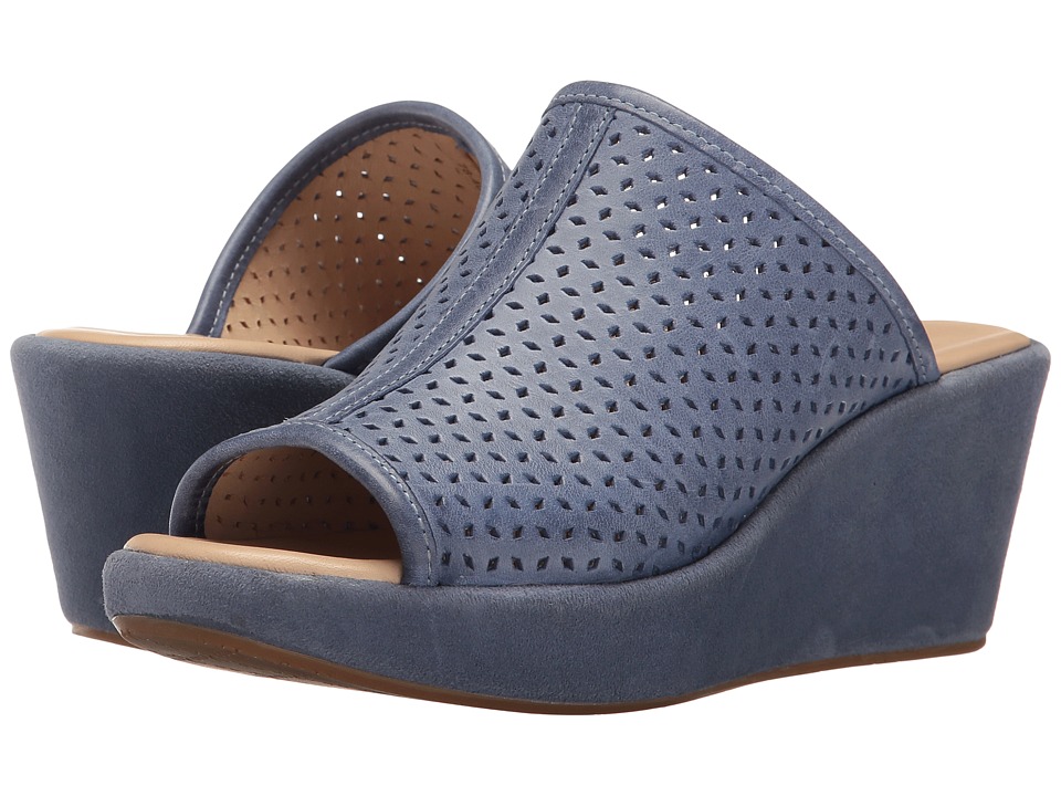 Johnston & Murphy Delaney (Blue Italian Waxy Leather) Women