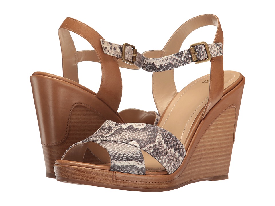 Johnston & Murphy Maren (Natural Snake Print Italian Leather/Tan Leather Trim) Women