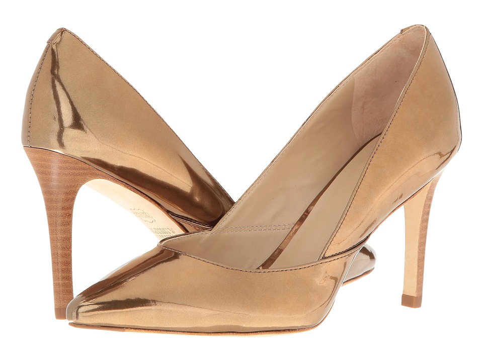 Johnston & Murphy Vanessa Pump (Bronze Italian Mirrored Metallic Leather) High Heels