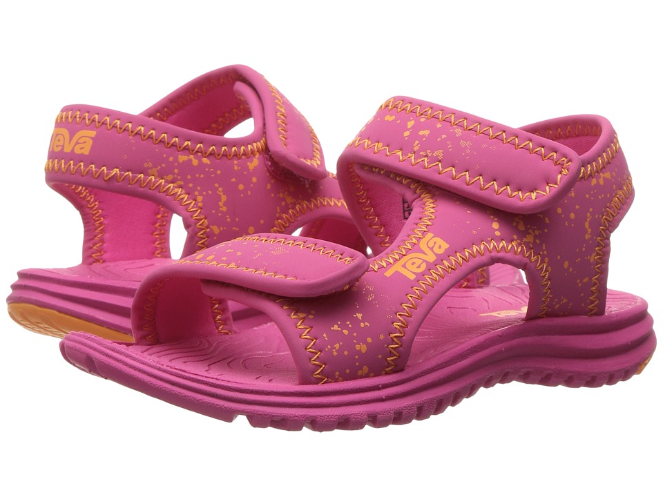 Teva Kids Tidepool (Toddler/Little Kid/Big Kid) (Pink/Orange Splatter) Girls Shoes