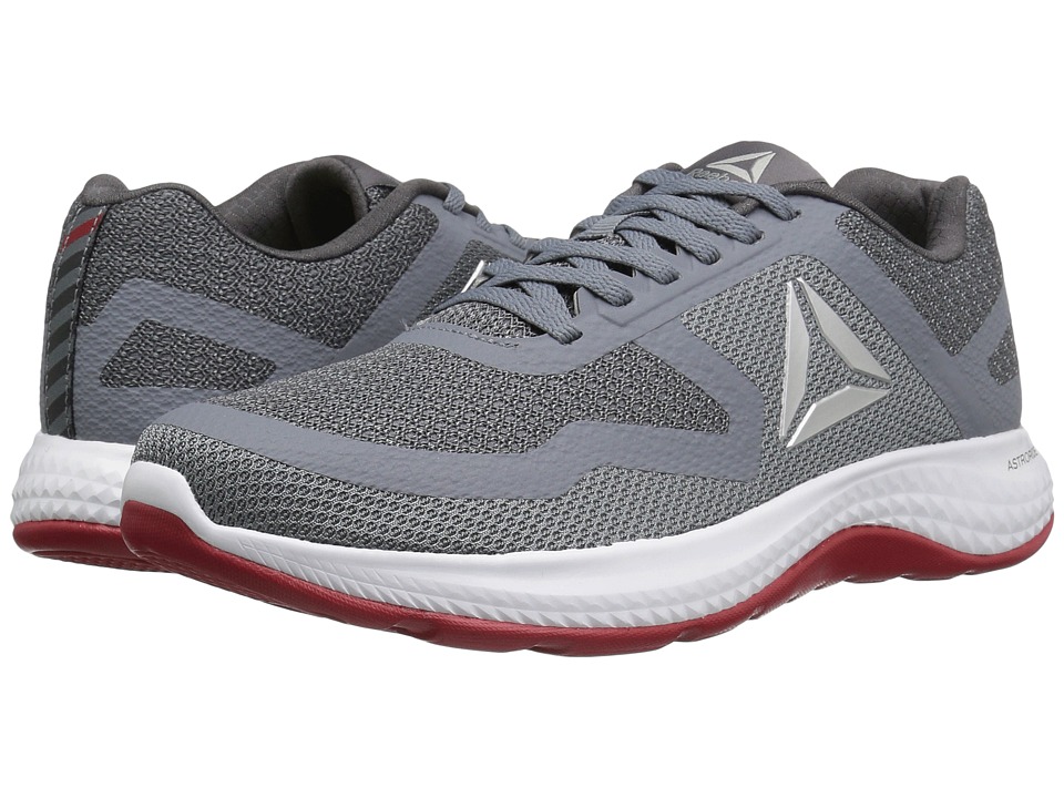 Reebok - Men's Casual Fashion Shoes and Sneakers Reebok Astroride 2D (Asteroid Dust/Ash Grey/Silver Metallic/White/Canyon Red) Men's Running Shoes