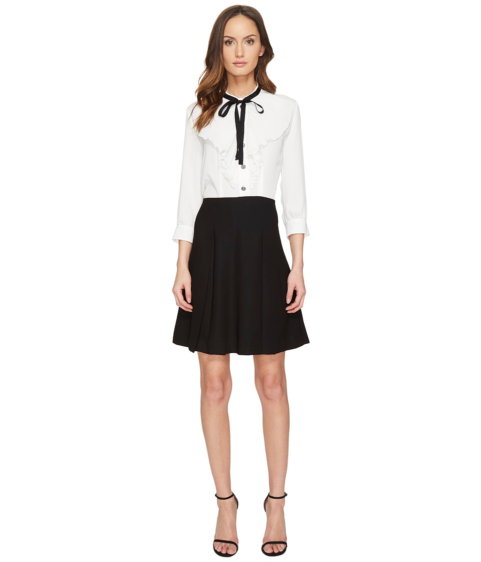 The Kooples Crepe Silk Crepe de Chine Twofer Long Sleeve Dress The Kooples Crepe Silk Crepe de Chine Twofer Long Sleeve Dress