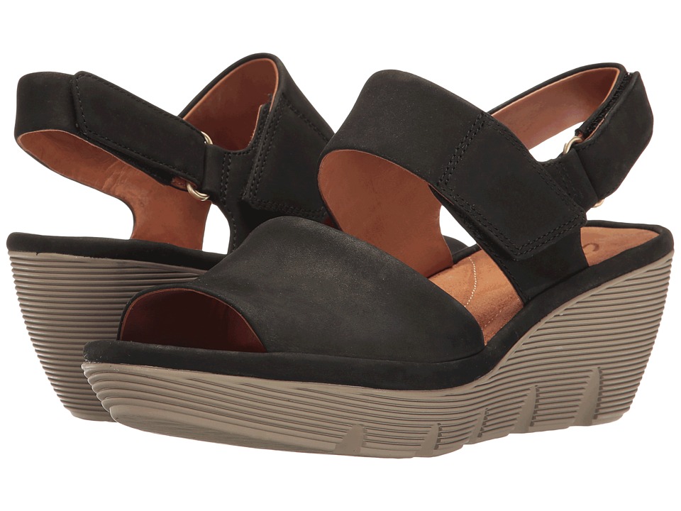 Clarks Clarene Allure (Black Nubuck) Women